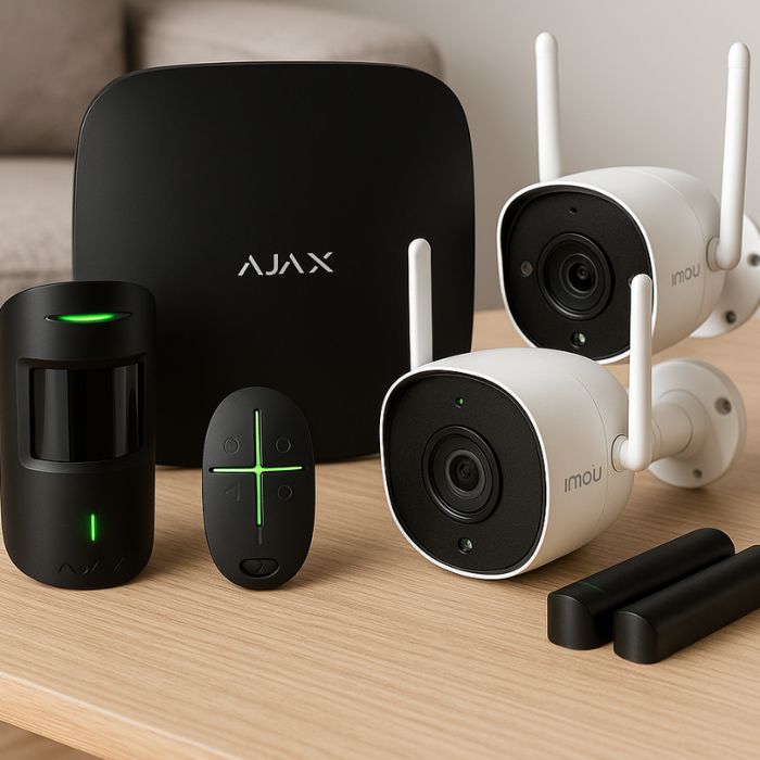 Kit Securitate Smart AJAX cu 2 Camere Wi-Fi Imou - imagine 3