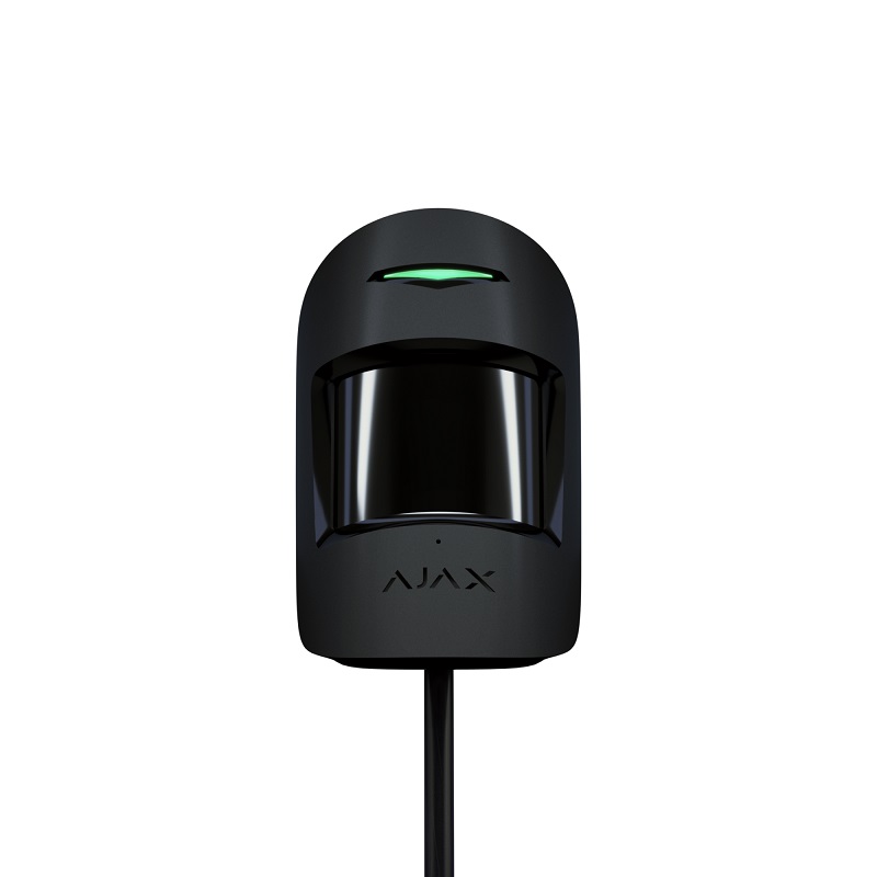 Detector cu fir PIR Ajax MotionProtect Plus Fibra Negru