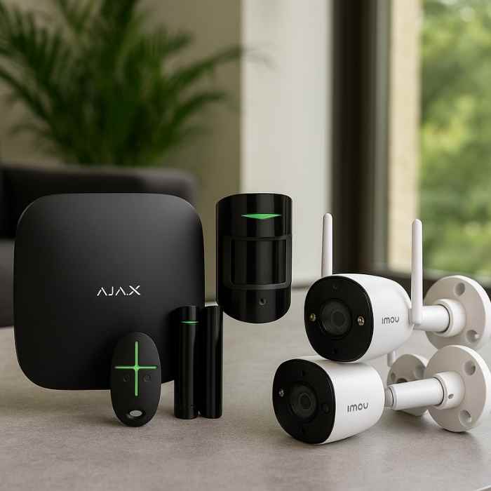 Kit Securitate Smart AJAX cu 2 Camere Wi-Fi Imou - imagine 2