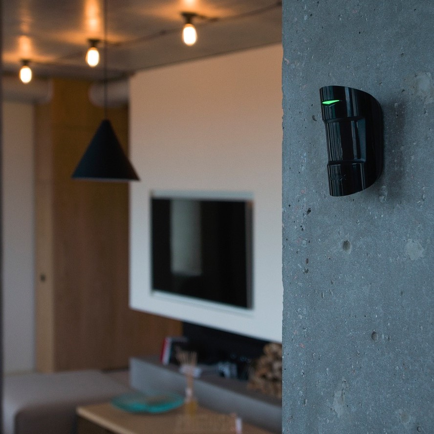 Detector Wireless PIR si Geam Spart Ajax CombiProtect Negru - imagine 2