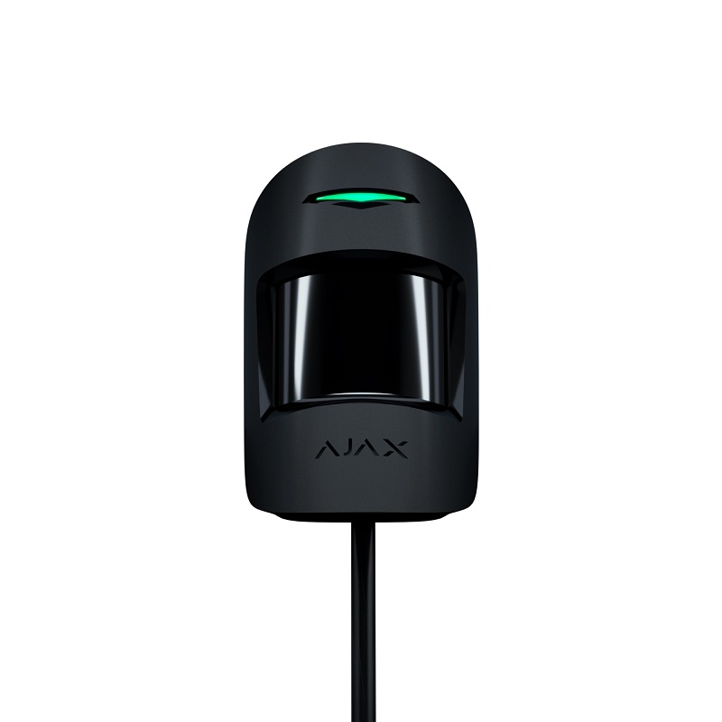 Detector cu fir PIR Ajax MotionProtect Fibră Negru