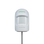 Detector cu fir PIR și Geam Spart Ajax CombiProtect Fibra Alb