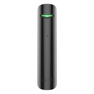 Detector Wireless Geam Spart Ajax GlassProtect Negru pentru Alarme Fiabile