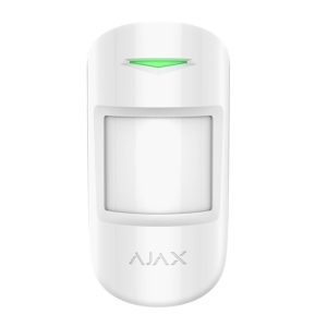 Detector Wireless PIR si Geam Spart Ajax CombiProtect Alb