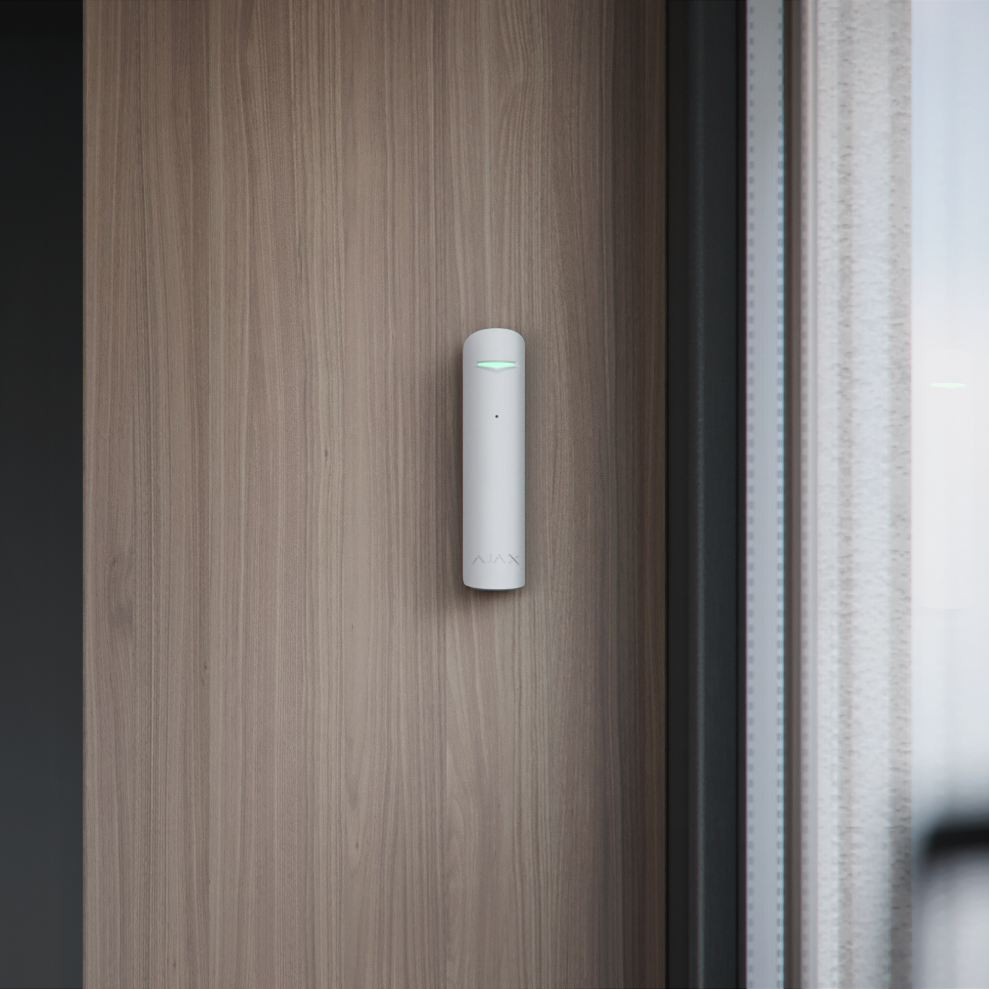Detector cu fir Geam Spart Ajax GlassProtect Fibra Negru - imagine 3