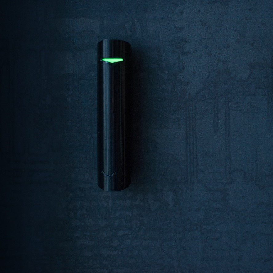 Detector Wireless Geam Spart Ajax GlassProtect Negru pentru Alarme Fiabile - imagine 2