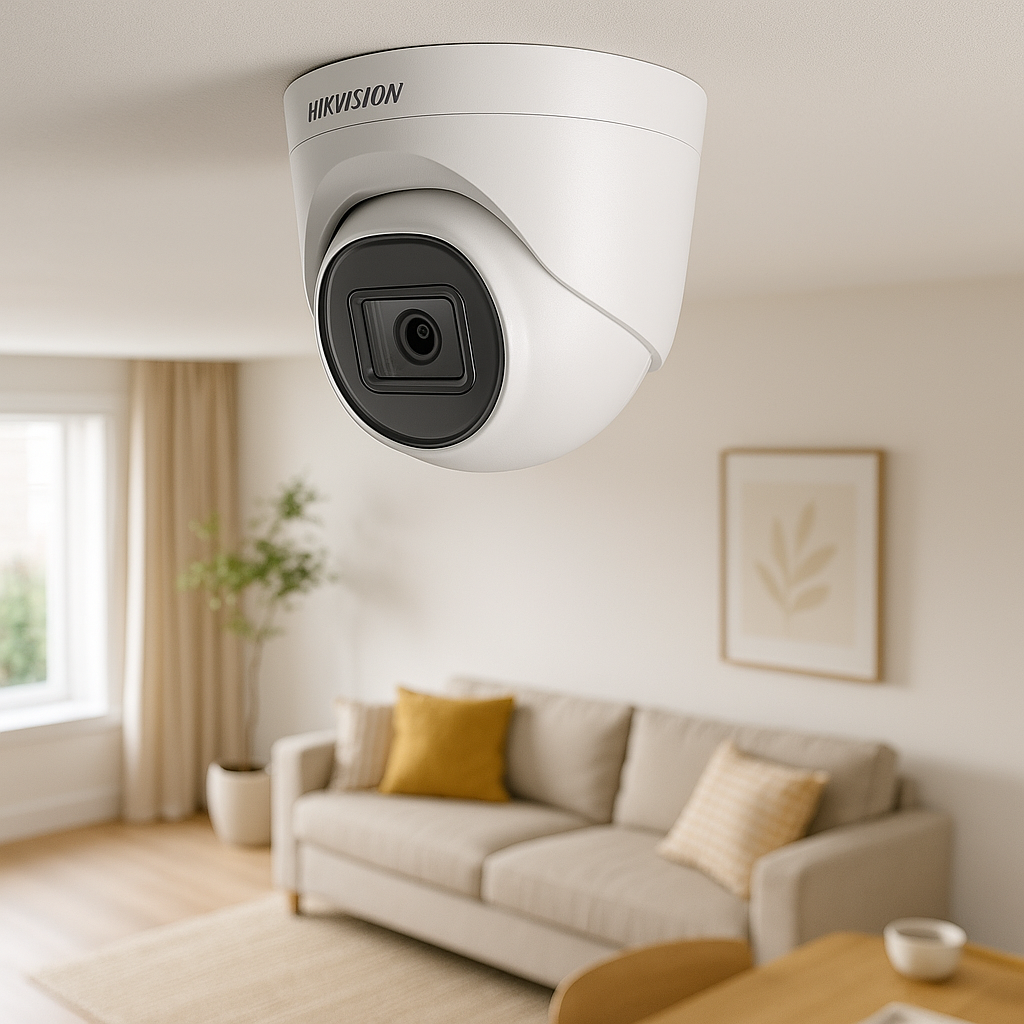 Cameră de supraveghere interior Hikvision TurboHD, turret, Analog, 2MP, 2.8mm, IR 20m, DS-2CE76D0T-ITPFS2MGN - imagine 4