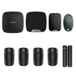Kit AJAX Negru - 5 zone + sirenă interior și tastatură