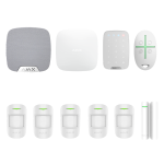 Kit AJAX Alb - 6 zone + sirenă interior și tastatură